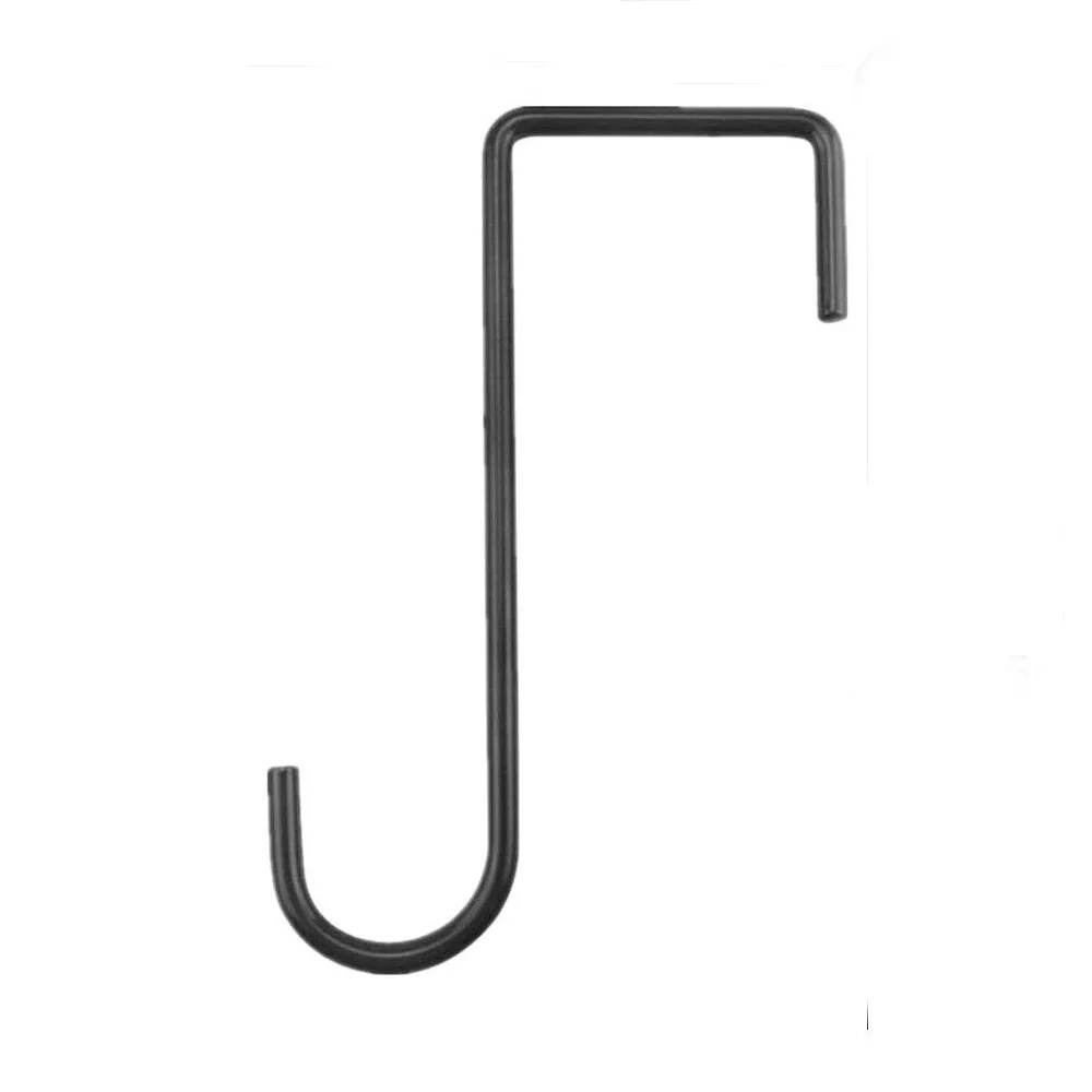 High Quality Powder Coating Black Metal Pot Hanger Outdoor Wall Bracket For Garden