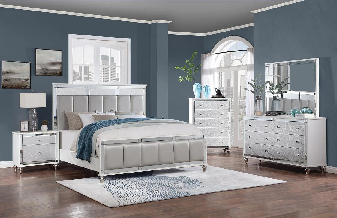 Goodwin Wholesale Hot Sell Solid Wooden Classic Furniture Bedroom Set King Size Bed Queen Size Bed GLD09