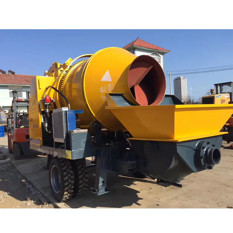 Concrete Pump with Mixer 40m3/H Capacity Construction Machinery Cement Concrete Pump