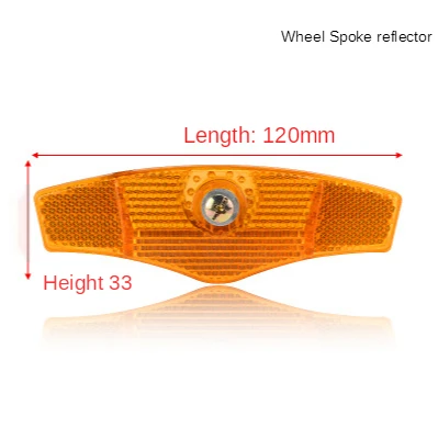 Bicycle front and rear reflectors mountain road bike spokes reflector spokes decoration hot wheels night warning film