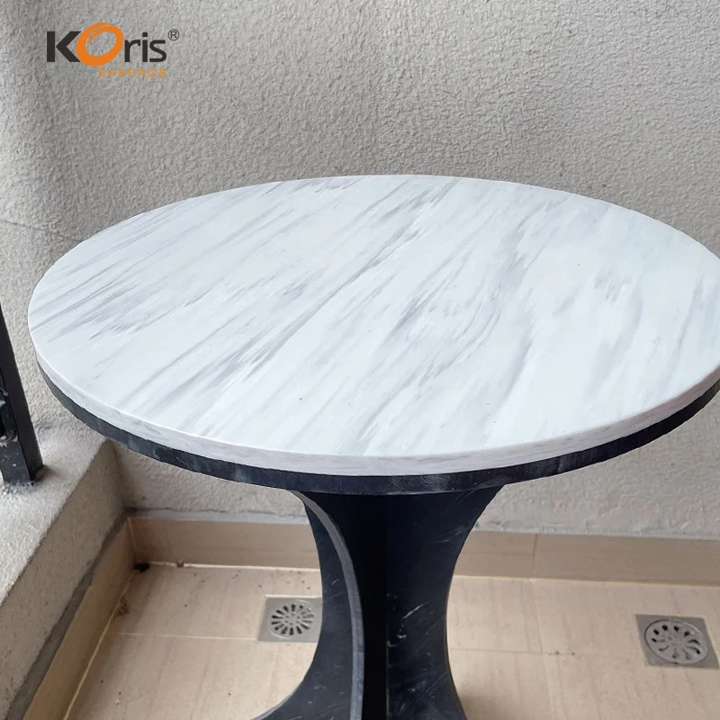 Koris China Factory Artificial marble texture simply style kitchen countertop PMMA acrylic sheets acrylic solid surface