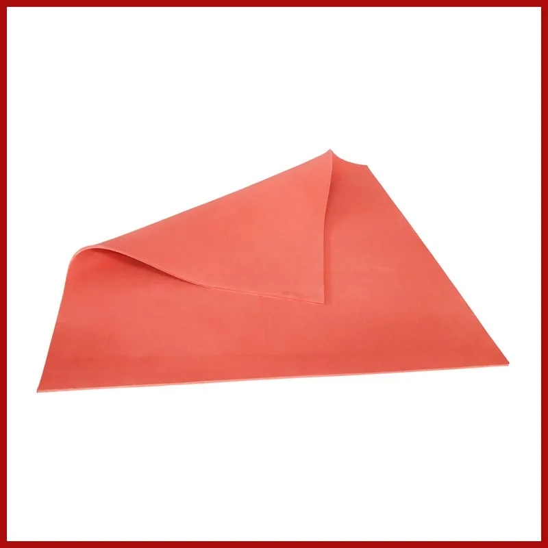 Red high temperature resistant silicone foam plate heat stamping machine heat insulation pad wear resistance
