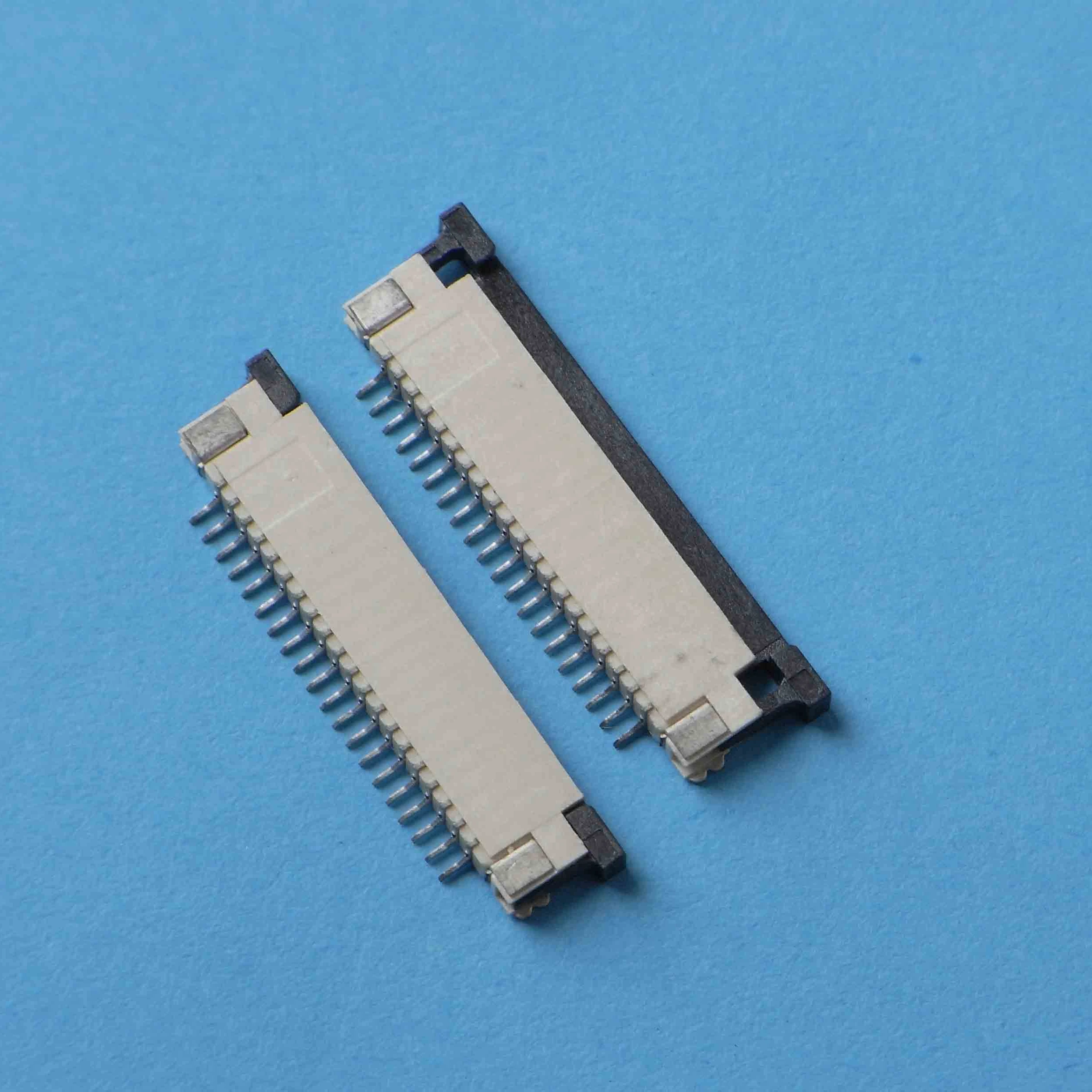 0.5mm right angle smt zif Fpc connector