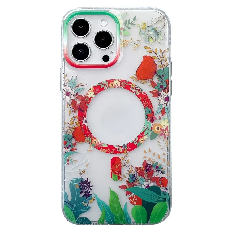 2023 New arrivals Flower Trendy Mobile Phone Cover for iPhone 13 14 Pro 13 Pro Max magnetic phone case dropshipping