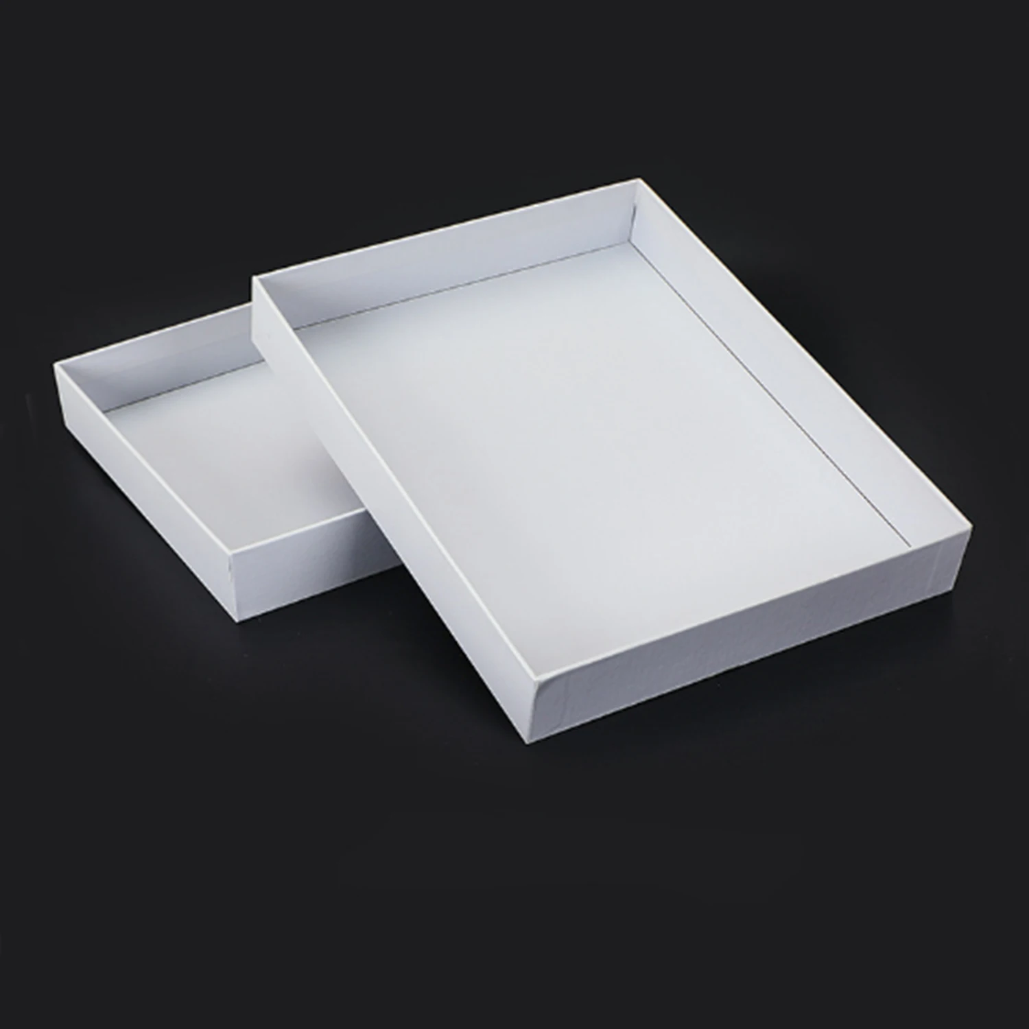 Factory Personalized custom size printing logo tiandi Lid&base paper boxes with PVC inner tray packaging box Rigid gift box