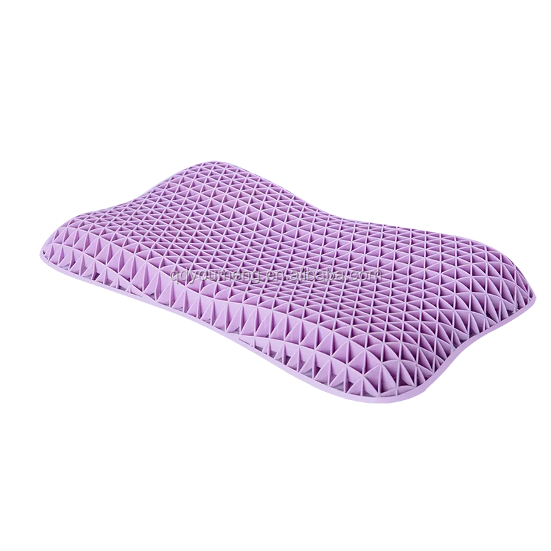 Wholesale kid pillow bed soft pressureless elastic TPE honeycomb pectin breath gel tpe pillow