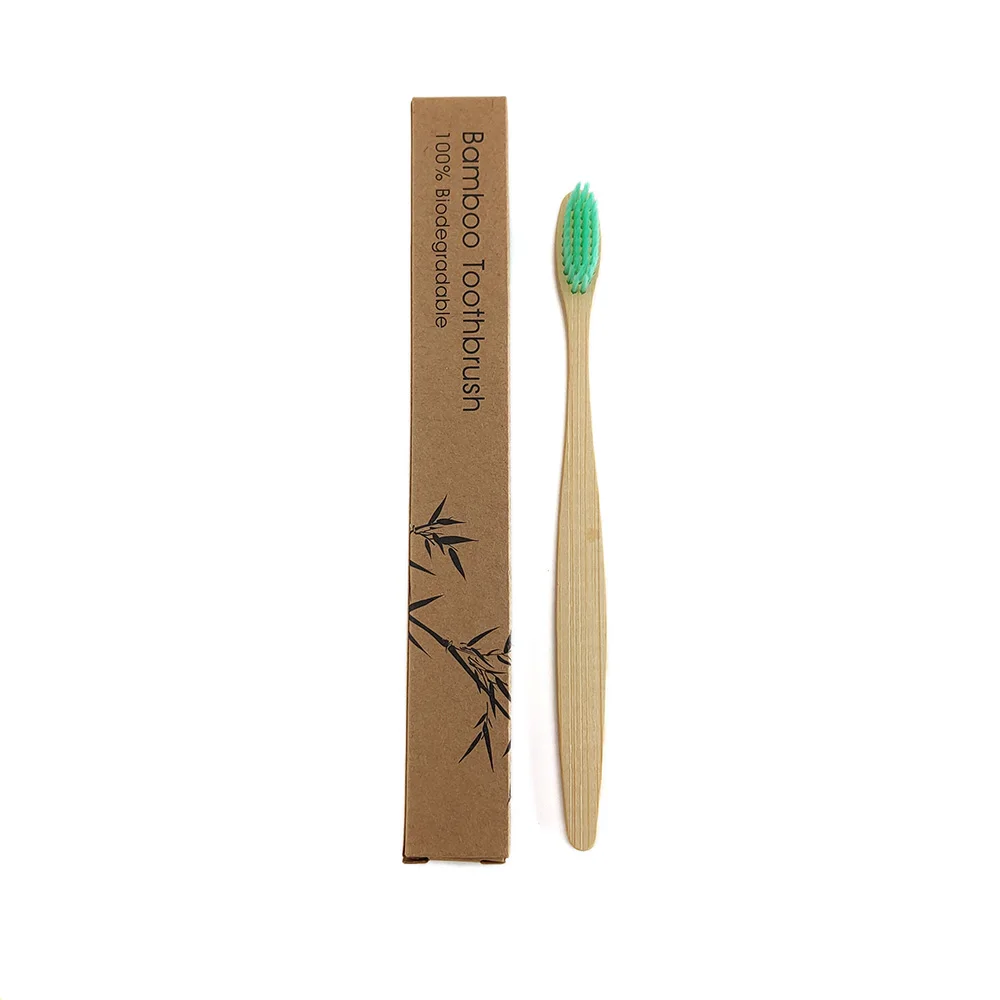 Toothbrush Soft Bristle Wooden Tooth Brush Natural Bamboo Handle Dental Oral Care Eco Friendly Travel Tooth Brush 1pc
