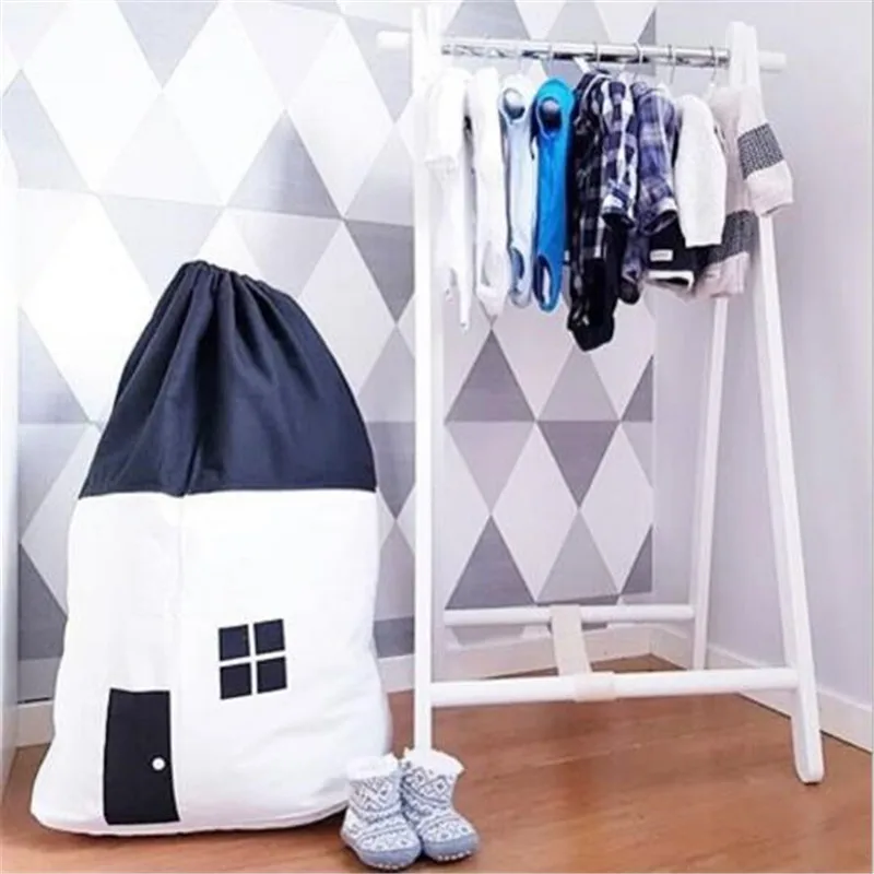 Домашний большой холщовый Органайзер 65*40 см, сумка для хранения, упаковка для одежды, игрушек, упаковочная сумка для одежды, чемодан для одеяла, постельного белья