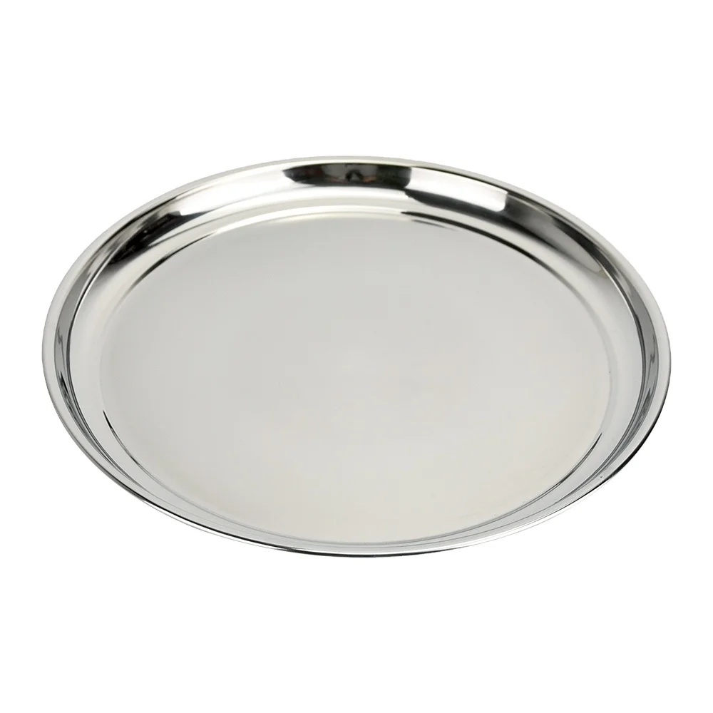 Stainless Steel Tray Serving Plate Food Waiters Indian Thali Dish Mess Catering Tray