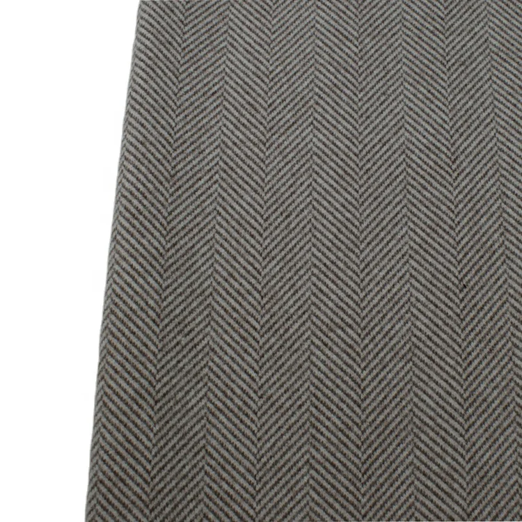 high fashion hh20113 poly woolen knit brush fabric for ladies coat and jacket