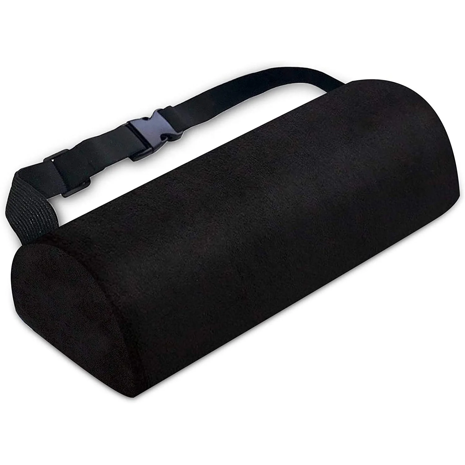 Ergonomic Airplane Office Leg Feet Knee Support Half Moon Footrest Memory Foam Pillow Bolster Foot Rest Cushion Under Desk