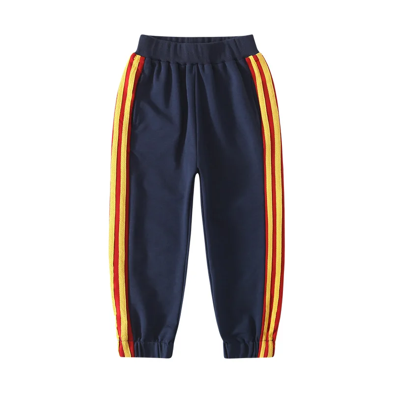 
DRFF1912A04 Retail Sale Boy Cotton Pants For 3-12 Years Solid Boy Casual Sport Pants Jogging Kids Children Trousers 