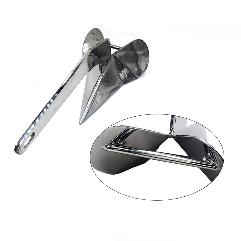 Factory Direct Mirror  Polished 316 Stainless Steel Marine  Delta Anchor