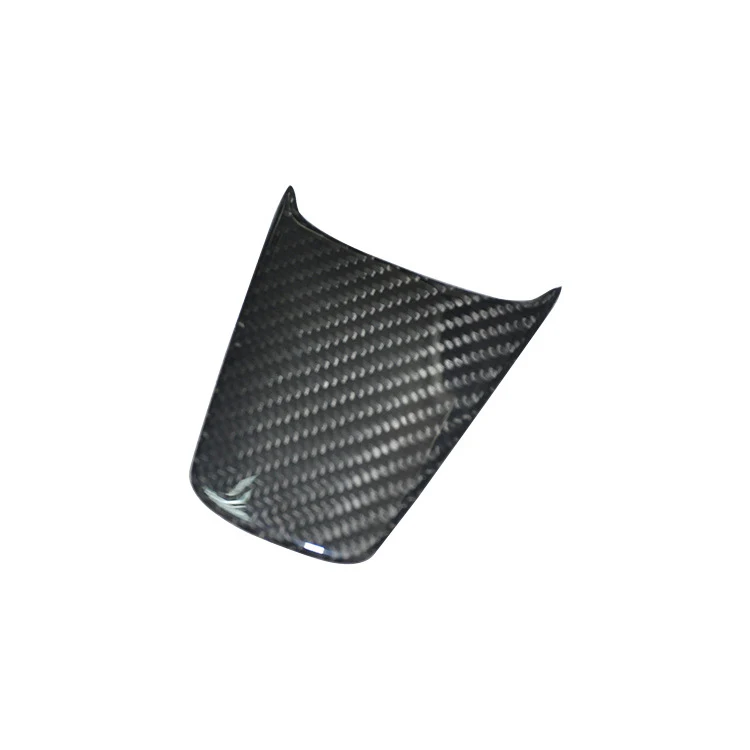 
3pcs Auto Parts For Tesla Model 3 Real Carbon Car Inner Accessories Steering Wheel Button Carbon Fiber Cover Trim 