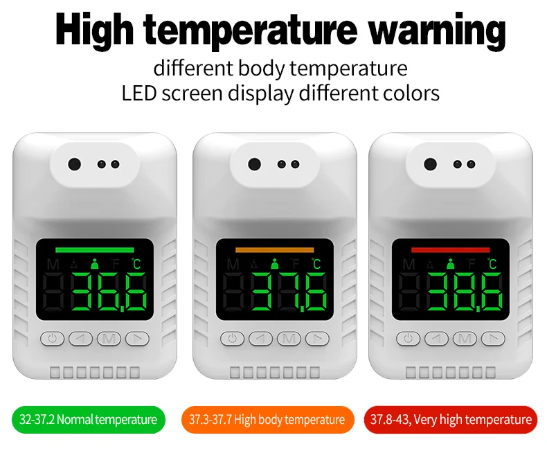 Цифровой настенный термометр k3x, умный инфракрасный индукционный термометр, Бесконтактный ЖК-дисплей, термометр k3X