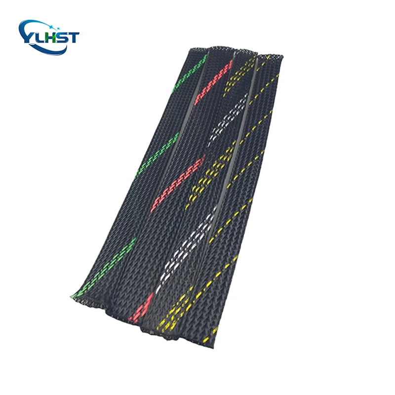 Yilian Pet Braided Expandable Cable Sleeve Wire Sleeving For Audio Video And Other Home Device Cable Automotive Wire