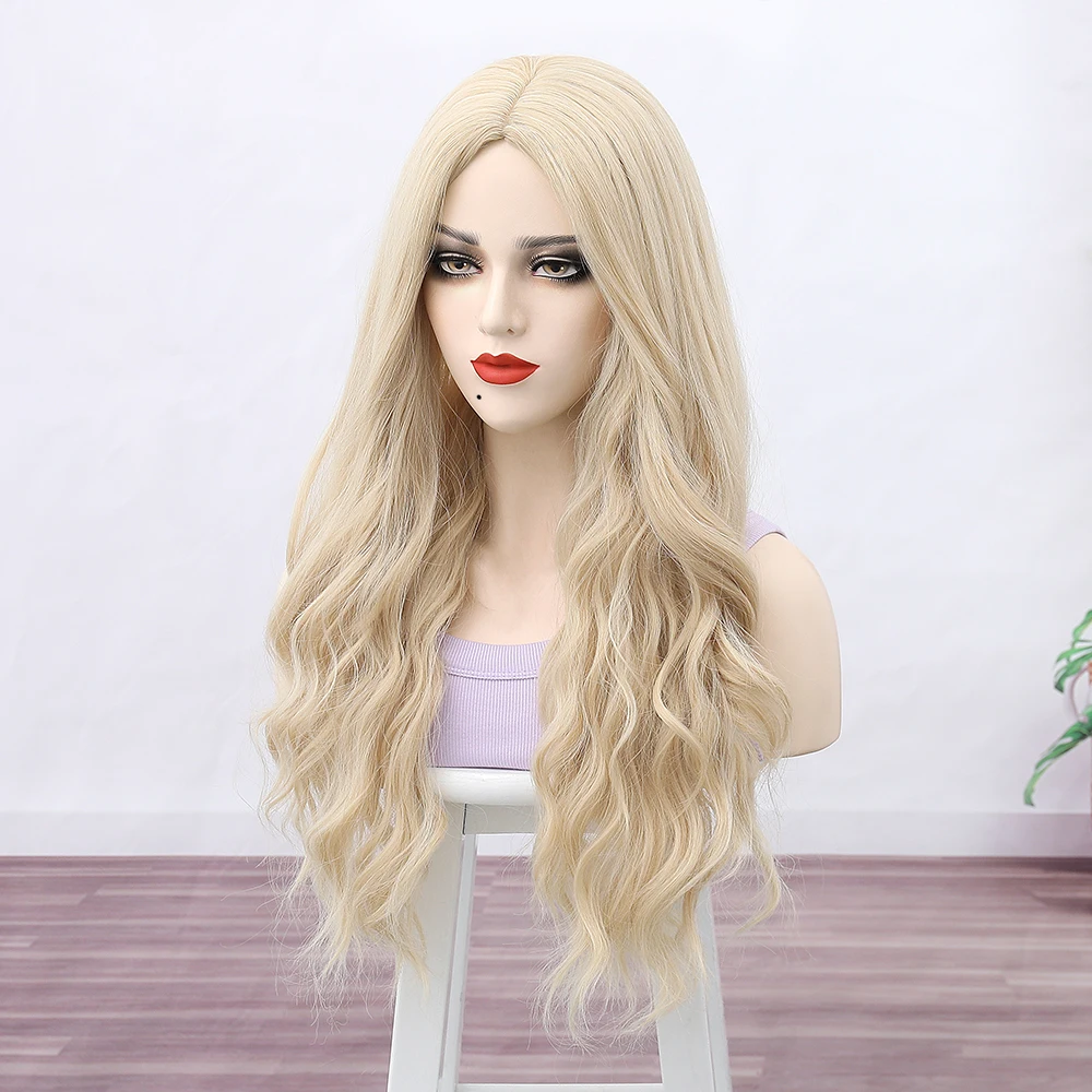 Ainizi blonde body wave Sarah Sanderson cosplay wig from Hocus Pocus for Halloween