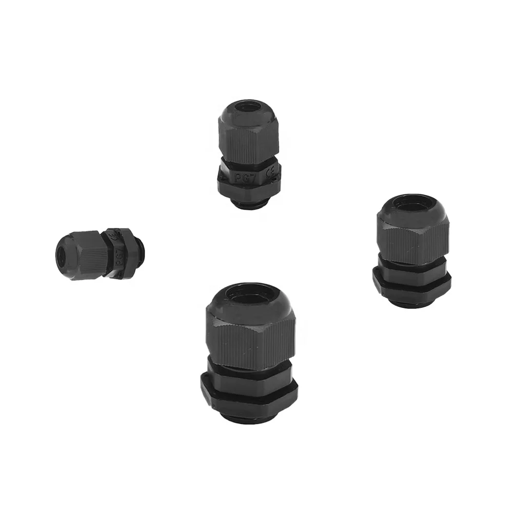 Ip68 Waterproof Cable Gland Connector Plastic Flex Spiral Strain Relief Protector For 42-50mm Wire Thread