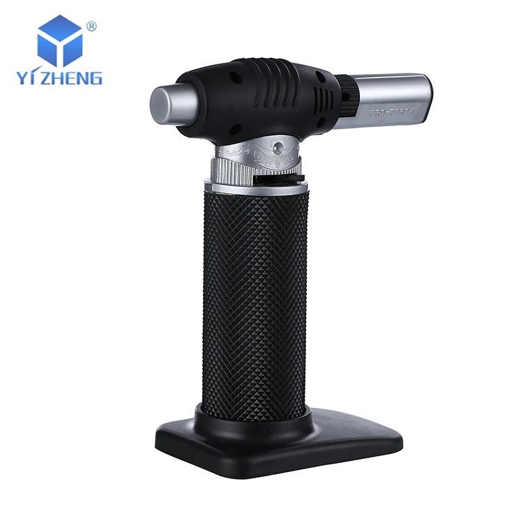 Adjustable butane cutting torch gas refill flame lighter for cooking