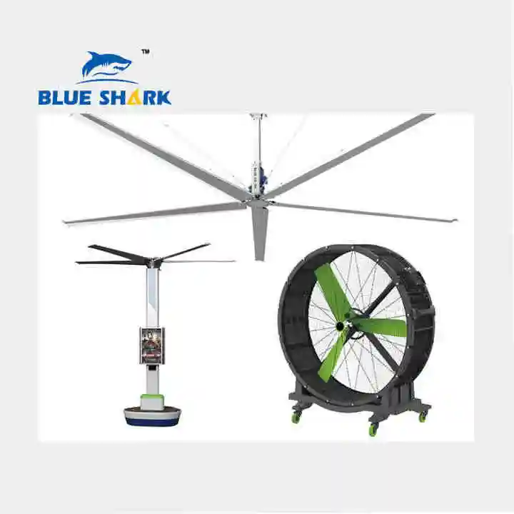 Large industrial Fans Ceiling Standing fan For Warehouse Large HVLS  industrial Fans