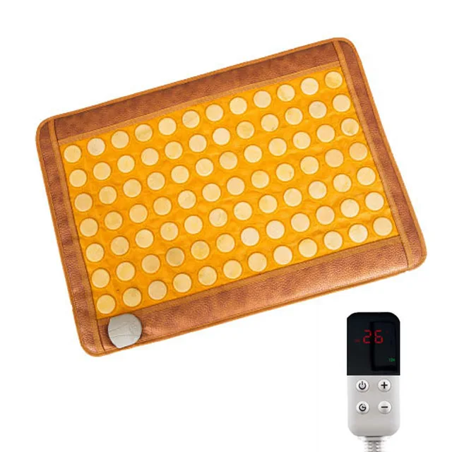 Jade massage mat far infrared heating health care abdomen waist legs and feet hot compress treatment mat wholesale