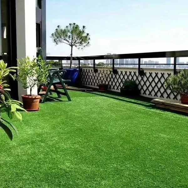 Wholesale synthetic turf for yard 4 colors artificial grass for garden with brown yarn hot sales landscape grass for soccer