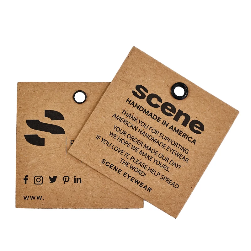 Customized Luxury Kraft hang tags with your logo colorful clothing tags for clothing shower security label hang tag