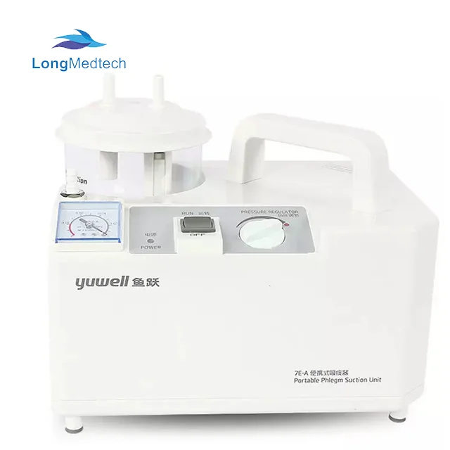Electric Phlegm Suction Unit Portable Sputum Aspirator Surgical Suction Machine with Low Price Yuwell 7E-C