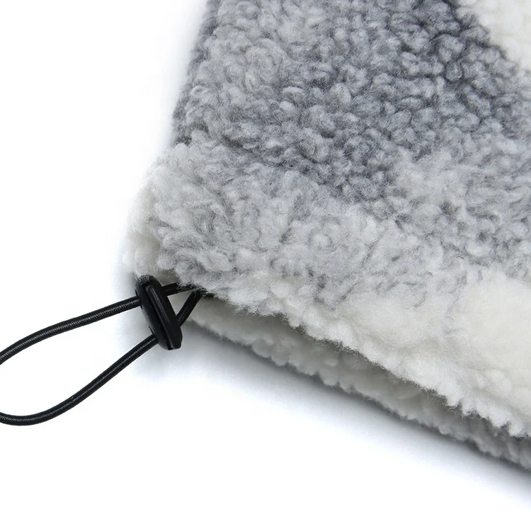 Tie-Dye Sherpa Jacket Mens Streetwear Loose Stand Collar Quilted Jackets Winter Casual Fleece Men