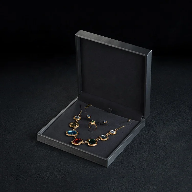  Роскошные наборы шкатулок для ювелирных изделий из искусственной кожи на заказ подарочные коробки упаковка с кольцом и