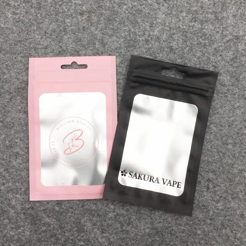 2g 6g 12g 28g Custom Matte Black Smell Proof Stand up Child Proof Mylar Bag Child Resistant Aluminum Metallic Edib Packaging Bag