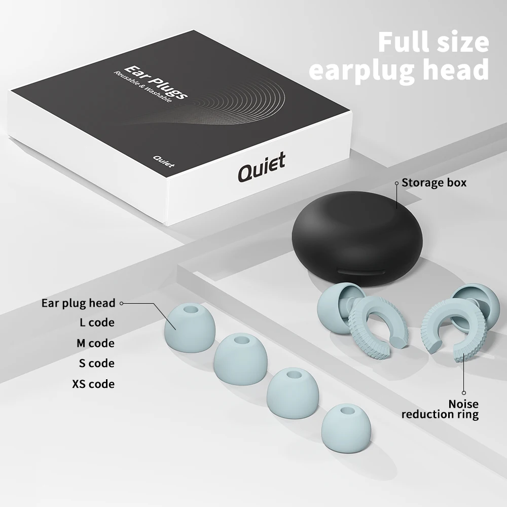 Custom logo 4 size Noise Reduction Reusable Hearing Protection High Fidelity  Ear Protection Ear plugs for Sleeping Party