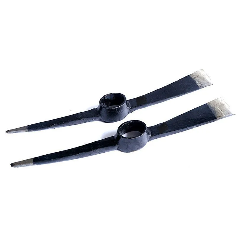 Double headed pickaxe  pointed  flat cross steel pickaxe agricultural tool pickaxe head