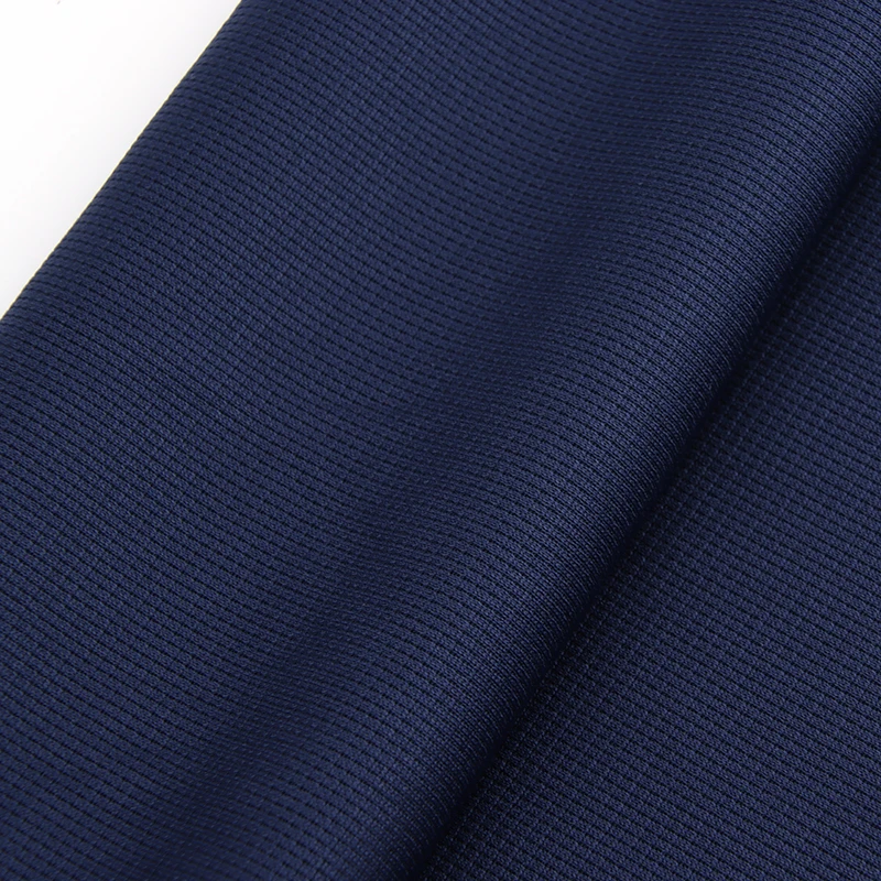 100% Polyester Knit Sport Quick Dry Grid Check Mesh Fabric for Sportswear Breathable T-shirt Garment