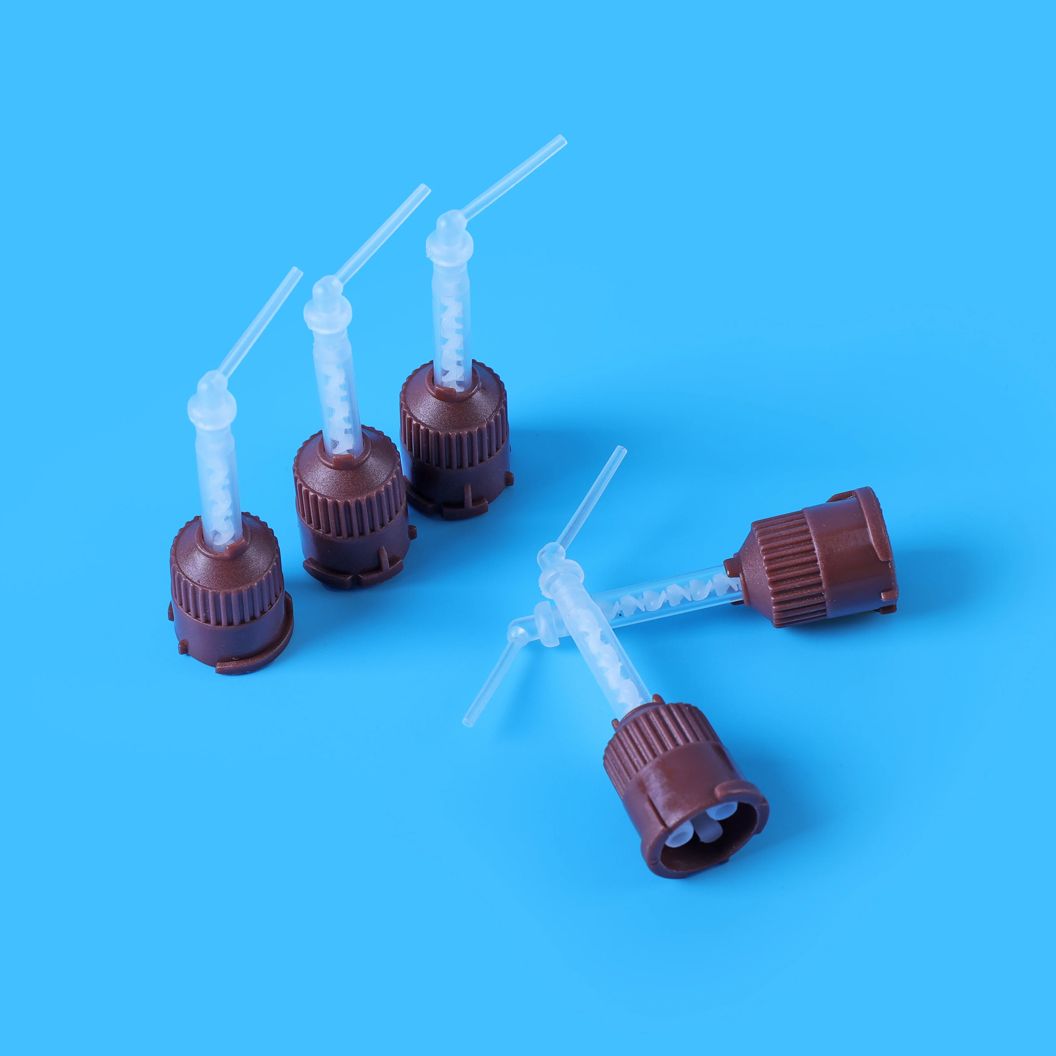 Dental Silicone Rubber Conveying Head Disposable Mixing tips Color Tube Impression Materials Dentistry Tool