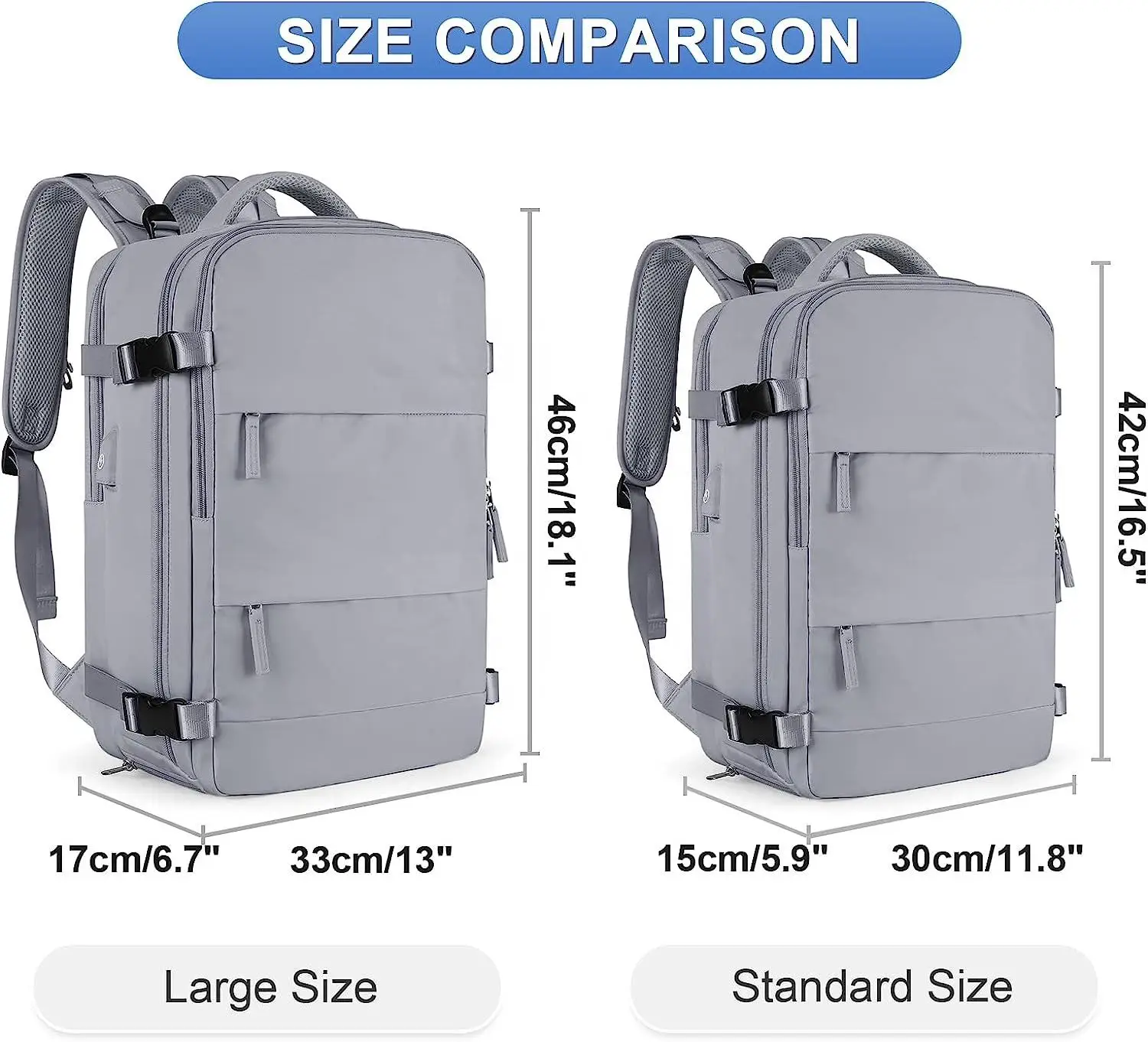 2024 New YCH Low MOQ Wholesale Large Casual Daypack Multi-funcational Travel Backpack Flight Approved