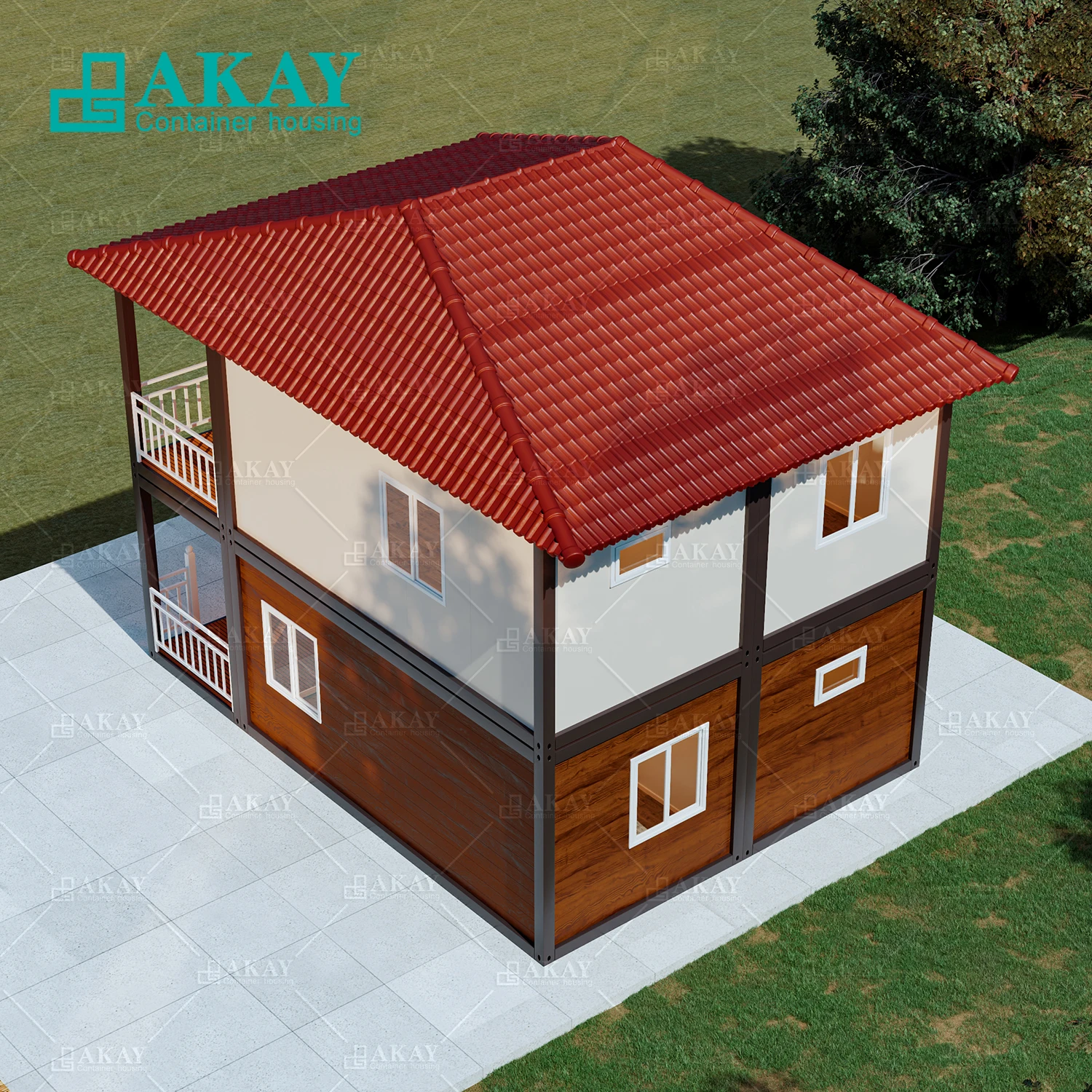 Modern Fashion Prefab Light Steel Framing Small Resort Garden Studio A Frame Cabin House