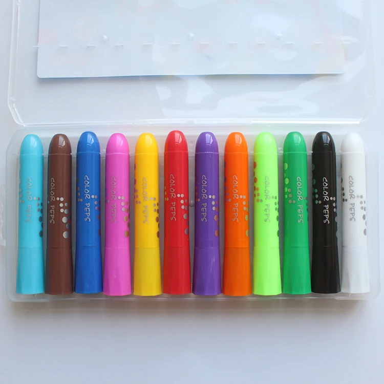 Washable Quick Dry 6 Colors Watercolor Pastel Nontoxic Colorful Stick Crayon Kiddy Crayon Markers Office Students