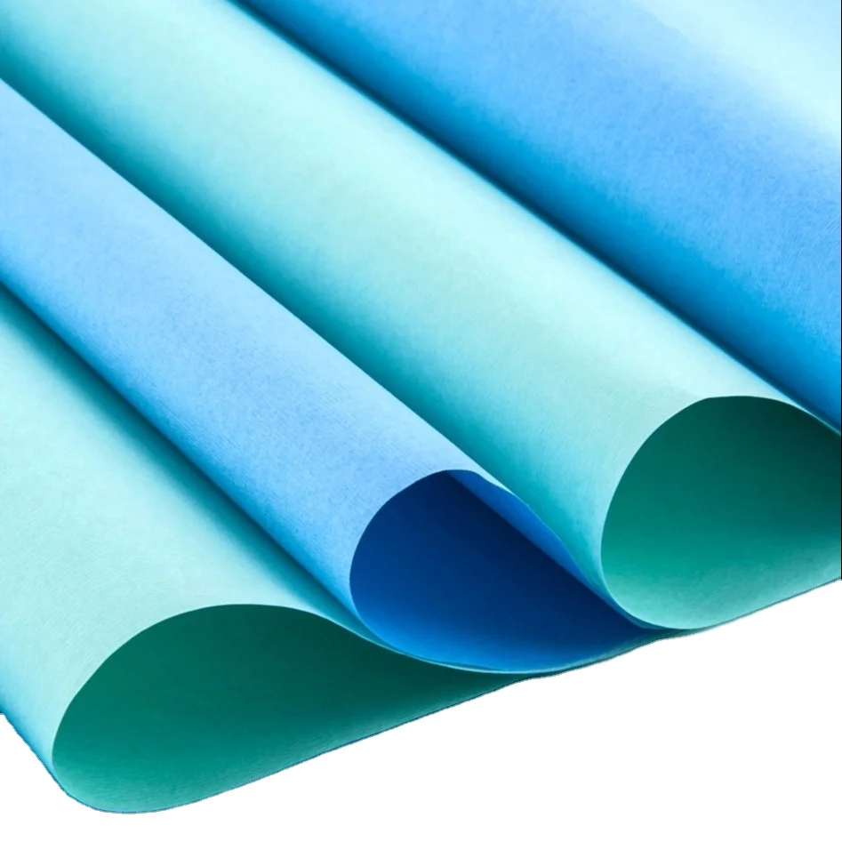 Waterproof S Non woven Fabric PP+PE medical material / smms nonwoven fabric 45g pp spunbond