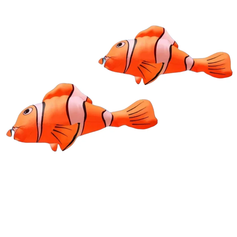 3D Colorful Clown Fish Inflatable Soft Kite Pendant Accessories Nylon Kite Outdoor Sports Toy Kite
