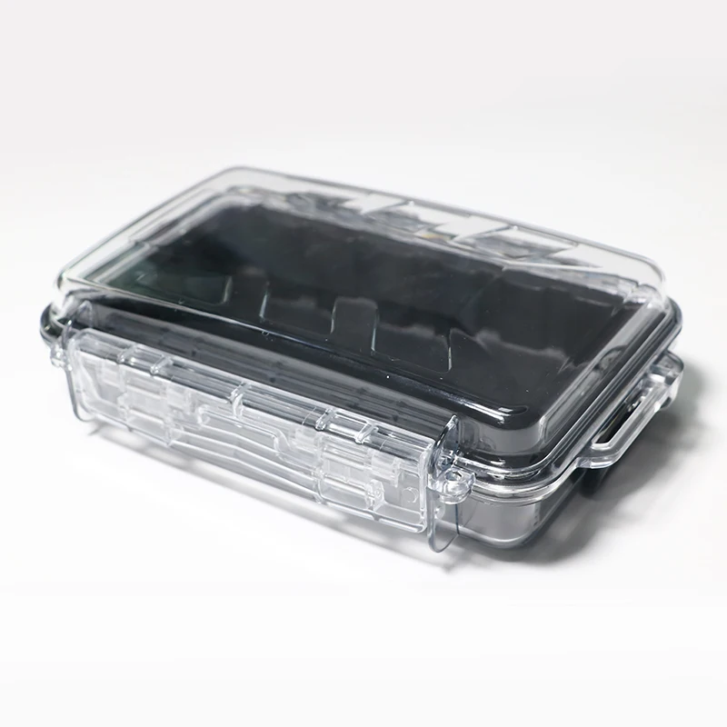 Plastic Mini Storage Box with Snap Hook Detachable Silicone Pad Storing Accessories Box 161004