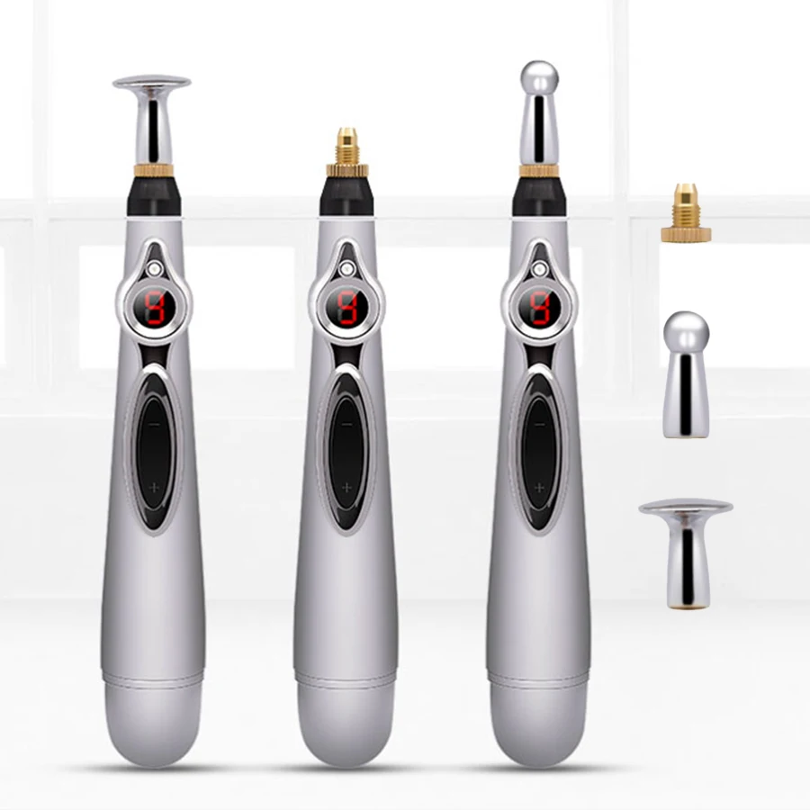 Wholesale Meridian Powerful Energy Pulse Massage Pen 3 in 1 Electronic Acupuncture Pen for Pain Relief