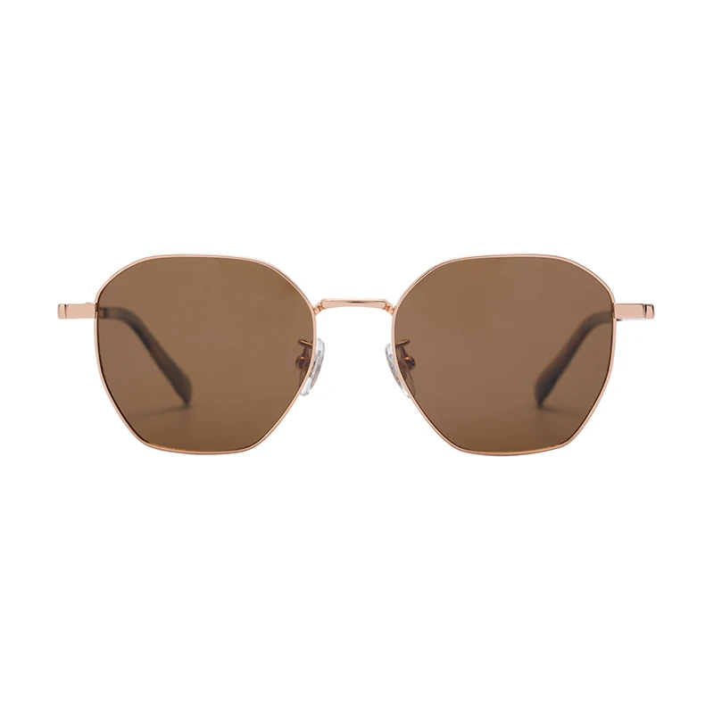 Роскошные поляризованные солнцезащитные очки унисекс с логотипом на заказ в титановой металлической оправе для взрослых