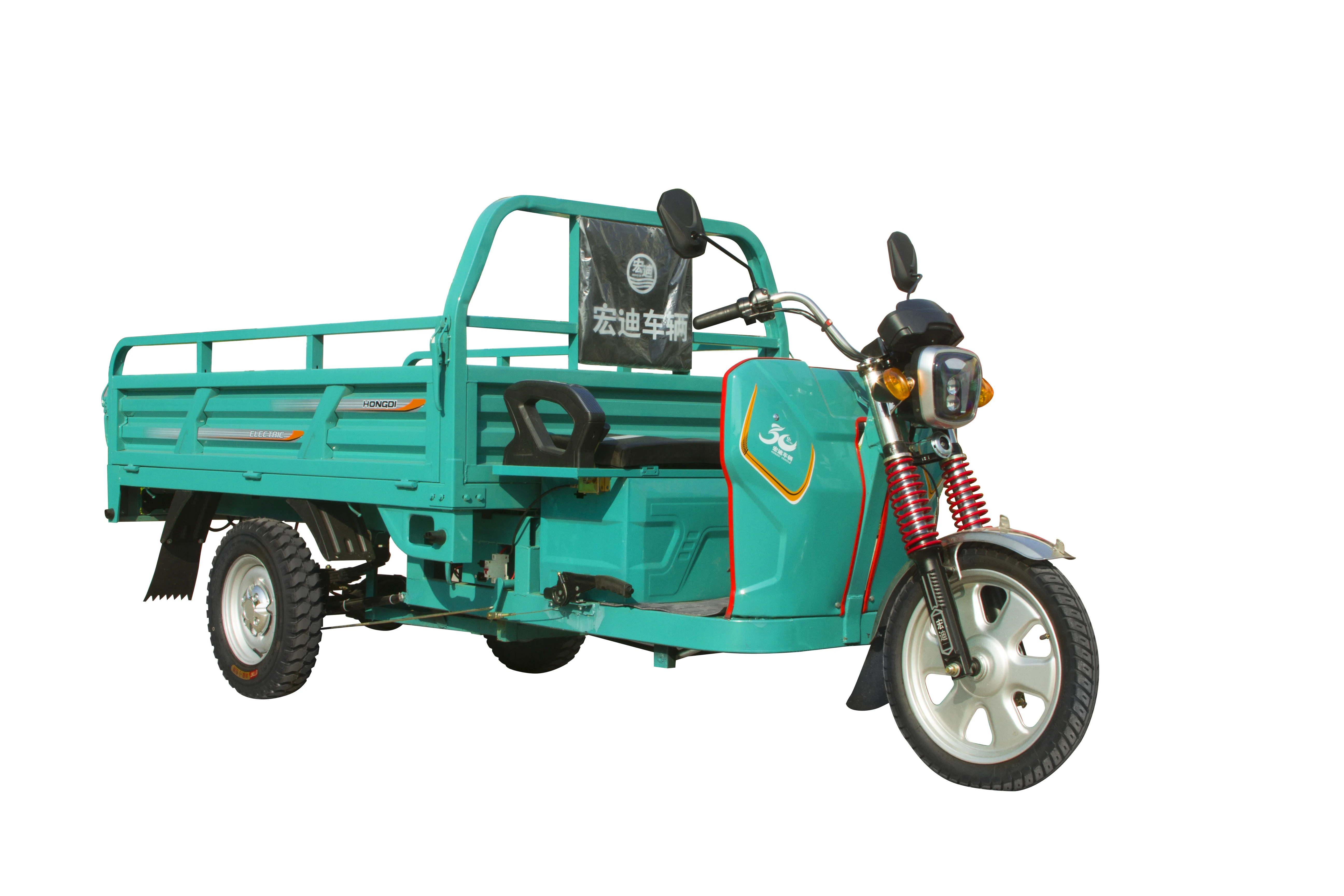 Adult 3 Wheel Electric Vehicle Big Trike Light Duty Long Cargo Electric Cargo Tricycle