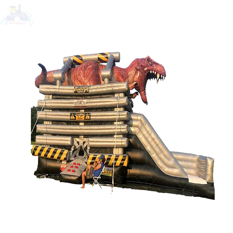Lilytoys Outdoor Party Rental Attractive Kids Adults Bouncer Jumping Castle Combo Inflatable Dinosaur Bouncy Castle