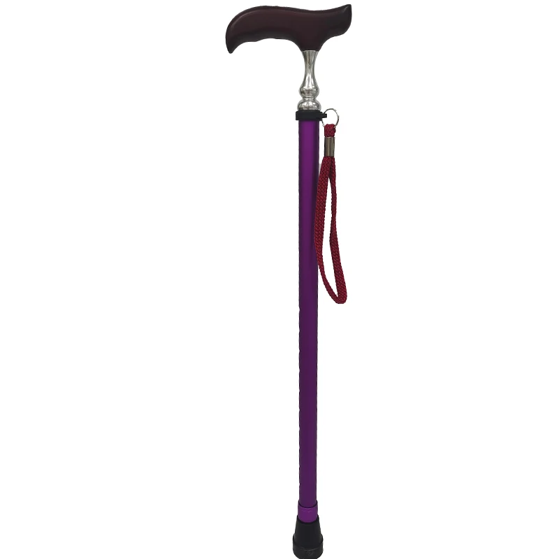 Adjustable walking stick cane with Derby-Top Handle for the old