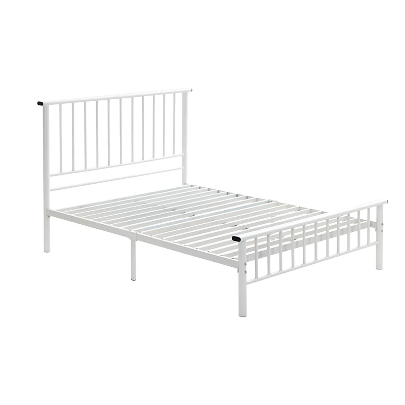 
High quality bedroom furniture wrought iron metal black queen bunk double bed beach doubl bed iron 