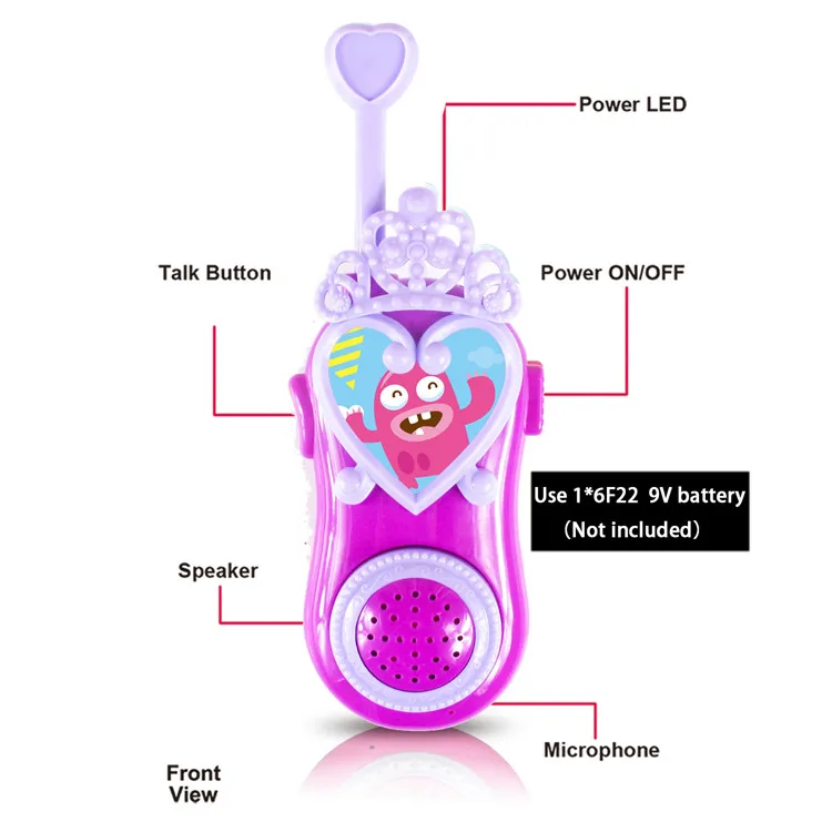 New item plastic electronic interphone cheap walkie talkies for kids