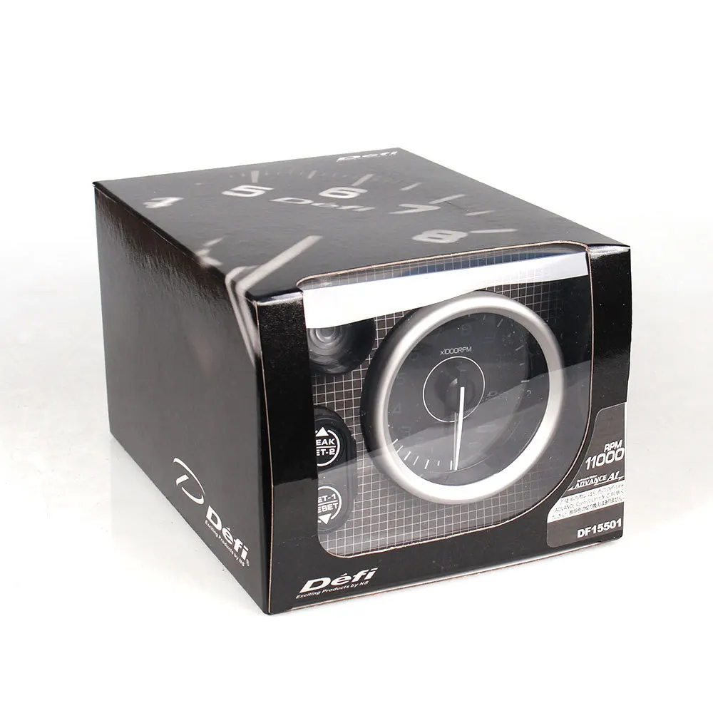 Car Modified Gauge DEFI A1 3.75 inch Tachometer Colorful Racing Meter 80mm 0-11000 RPM with Shift Light