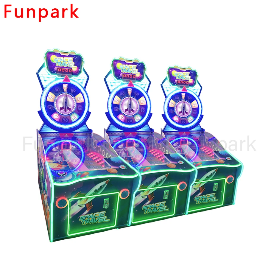 Funpark High Quality Arcade Redemption Game Machine Big Bonus Lottery Game World Travel Redemption Ticket Machine for Amusement